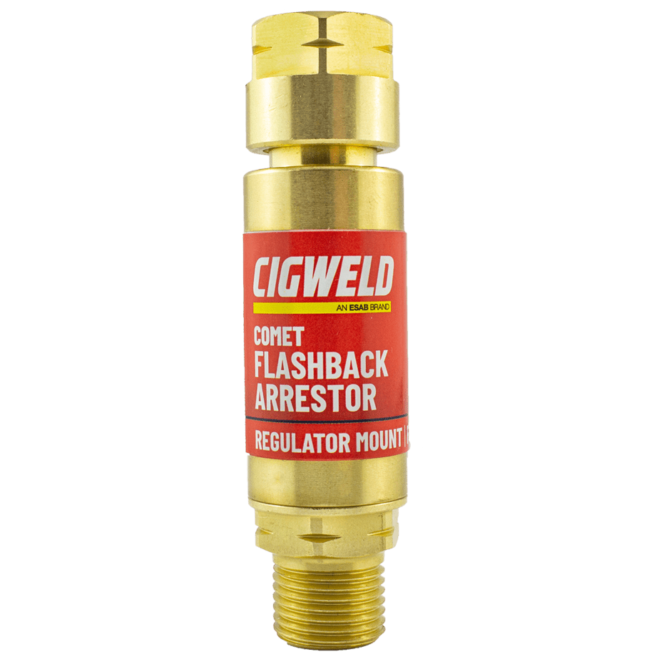 Cigweld Comet Flashback Arrestor Regulator End -Fuel