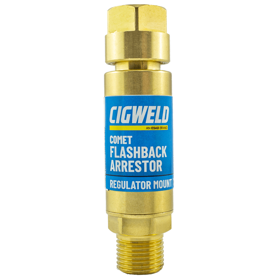 Cigweld Comet Flashback Arrestor Regulator End -Oxy