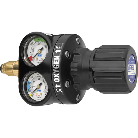 CIGWELD COMET EDGE ESS4 Oxygen Regulator with GasGuard 1000kPa -Side Entry
