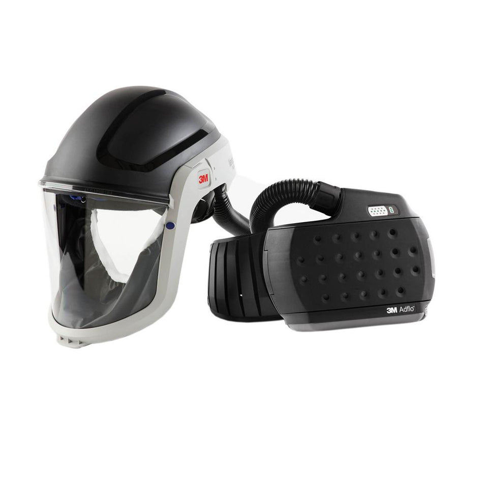 3M Versaflo Face Shield & Safety Helmet M-307 with 3M Heavy Duty Adflo PAPR Part No. 890307HD