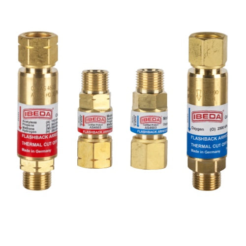 Ibeda Flashback Arrestor 4 Pack- Regulator End & Torch End