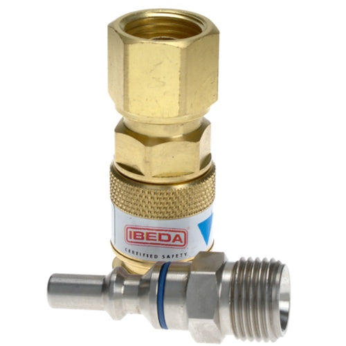 Ibeda Quick Action Couplings Regulator End - Oxygen