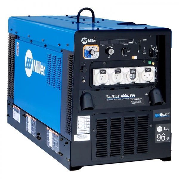 MILLER Big Blue 400X Pro with ArcReach - Emergency Stop, Double Pole Battery Isolator & Lockout Device