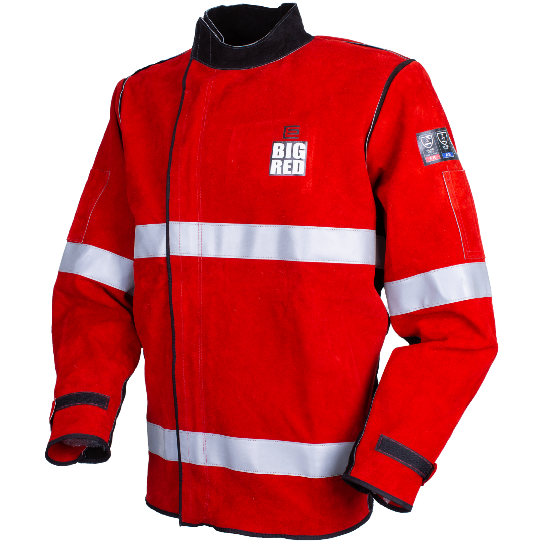 ELLIOTTS BIG RED Welders Jacket with Reflective Trim Bilba