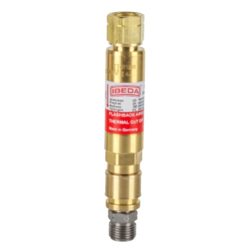 Ibeda Quick Action Coupling Flashback Arrestor Regulator End -FUEL