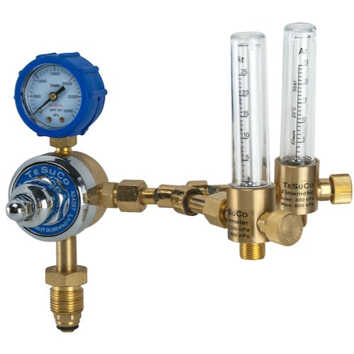 TESUCO ARGON TWIN FLOWMETER REGULATOR