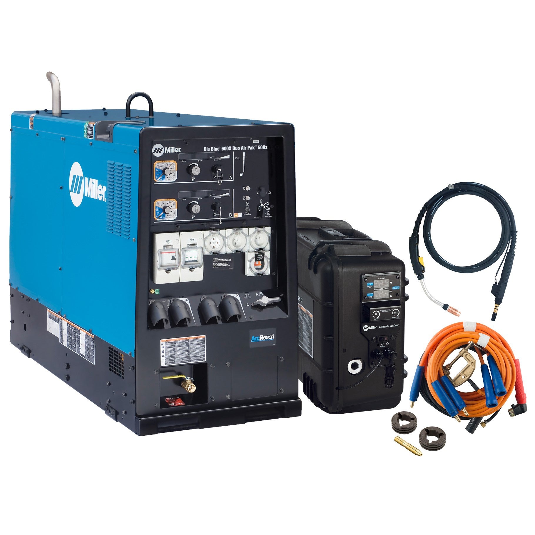 Miller Big Blue 600X Duo Air Pak 50Hz ArcReach Standard Package