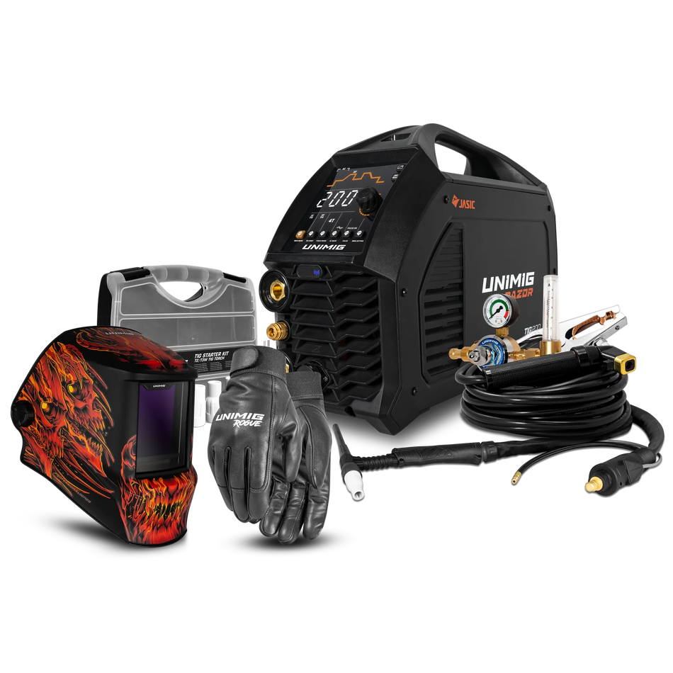 UNIMIG RAZOR TIG 200 AC/DC WELDER BUNDLE - PK11114