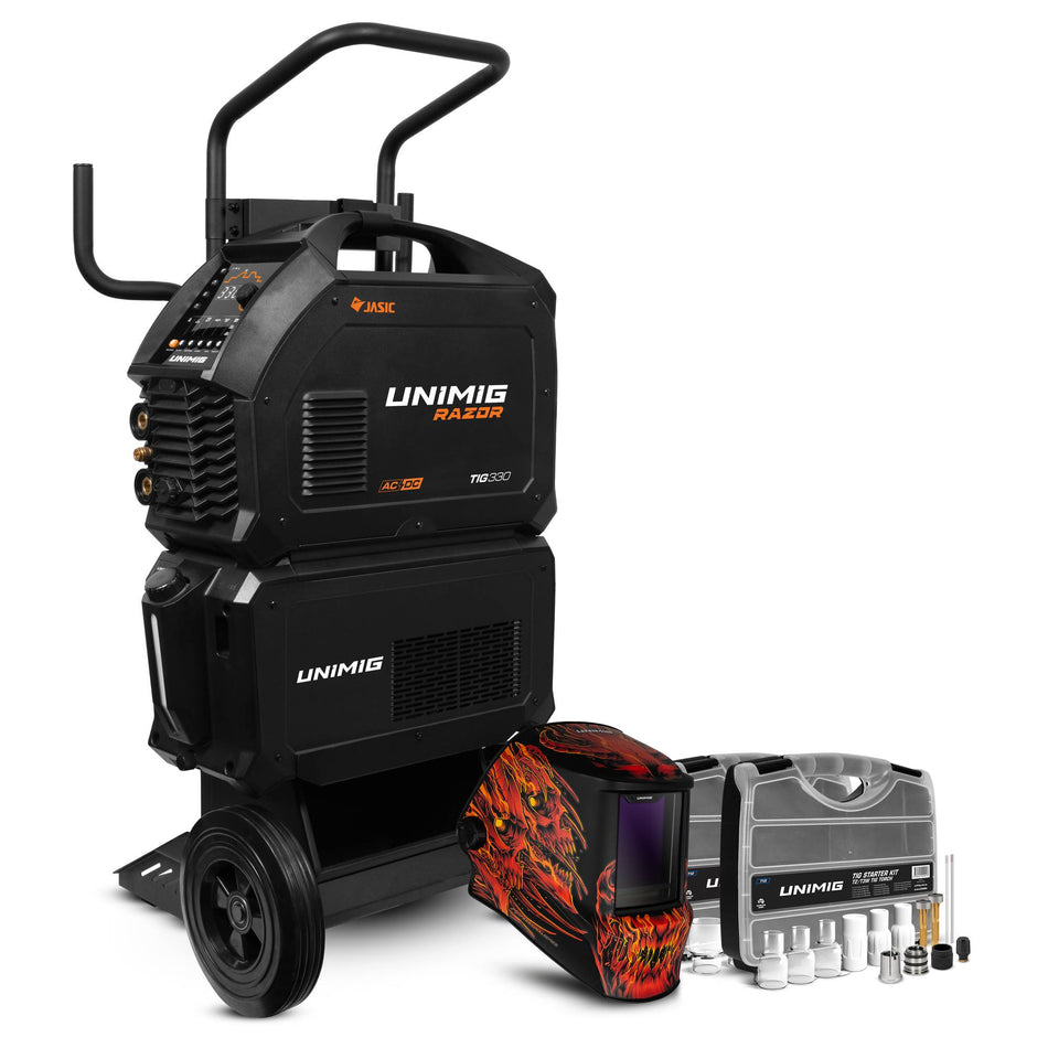 UNIMIG RAZOR TIG 330 AC/DC Water-Cooled Bundle - PK11123