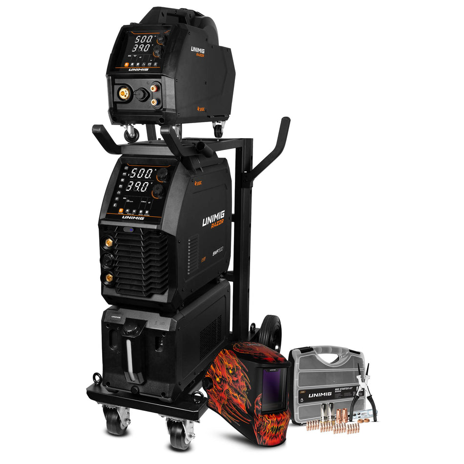 UNIMIG RAZOR SWF 500 Water-Cooled Welder Bundle - PK11127