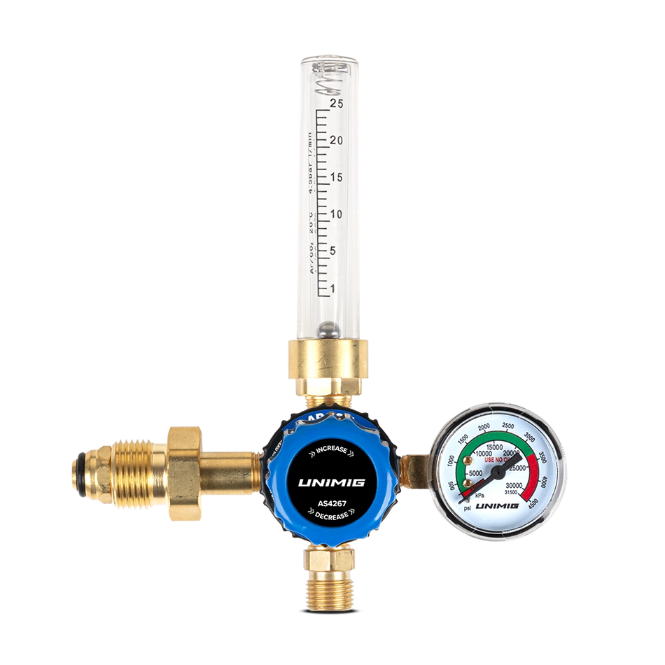 UNIMIG Side Inlet Dual Stage Argon Flowmeter