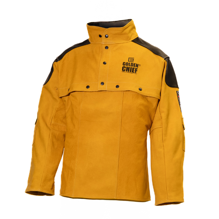 ELLIOTTS GOLDEN CHIEF Premium Leather Welding Bolero Jacket with Apron