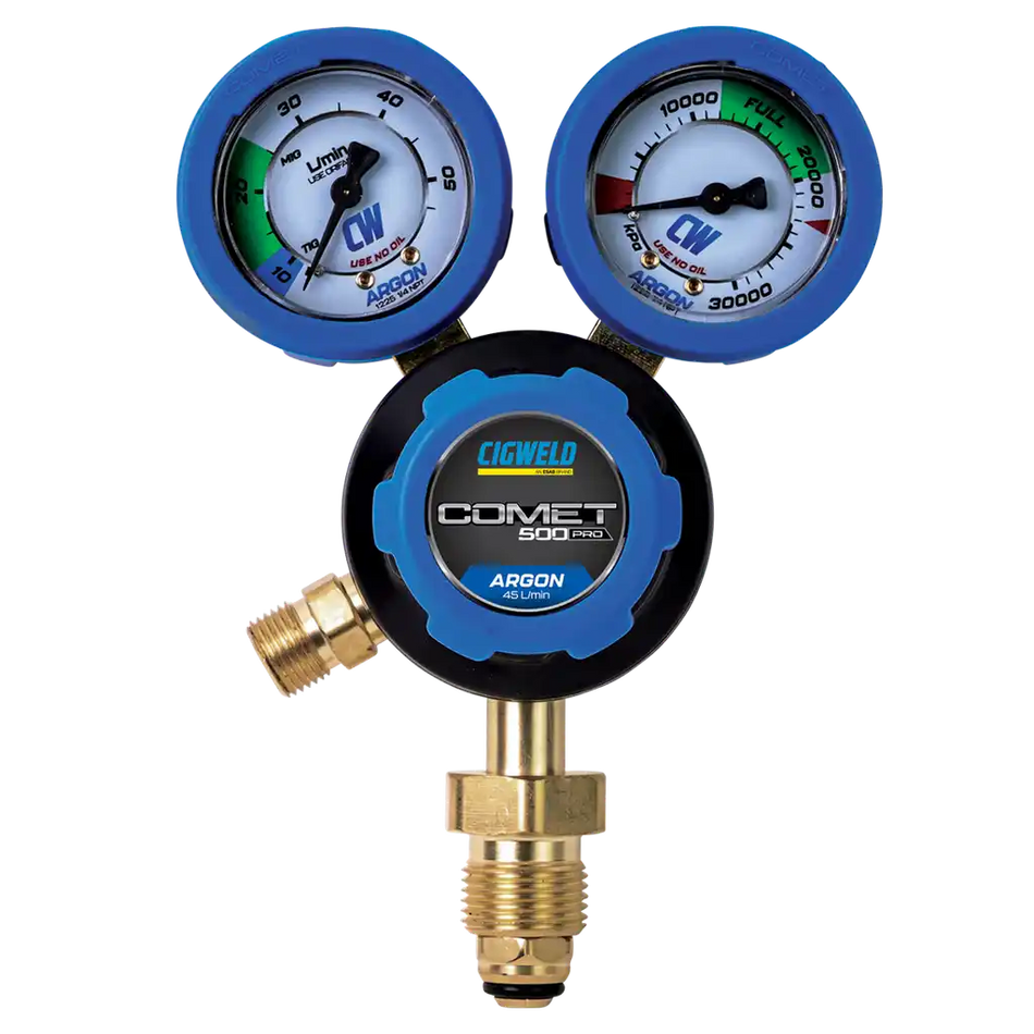 CIGWELD COMET 500 Argon Regulator, VI 45 L/min