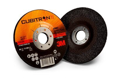 3M™ Cubitron™ II Depressed Center Grinding Wheel 125mm x 6mm x 22.2mm - Pack Of 10