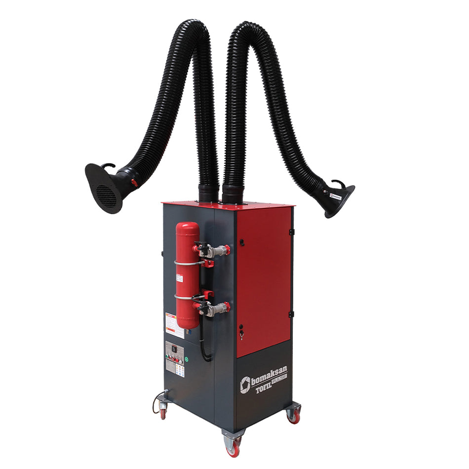 Bomaksan PULSE2 Twin Arm Welding Fume Extraction System