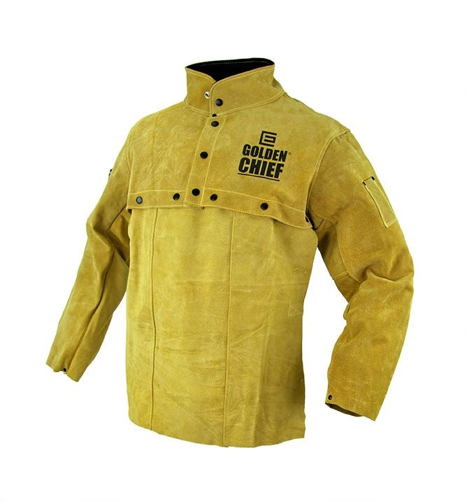 ELLIOTTS GOLDEN CHIEF Premium Leather Welding Bolero Jacket with Apron