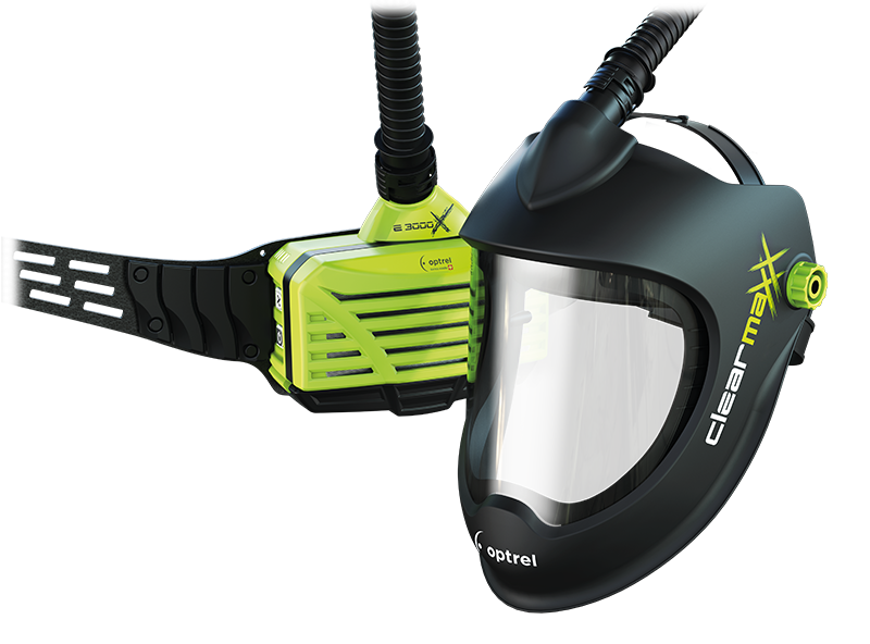 Optrel Clearmaxx Grinding Helmet with E3000X PAPR