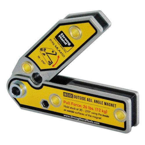Strong Hand Tools Inside/Outside Adjustable 30 to 270 Deg Welding Magnets - MLA450